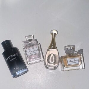 Dior Fragrance Set Miniature Bottles
